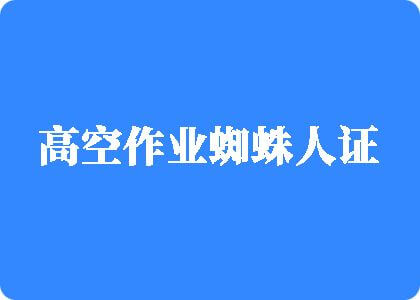 网爆草b视频高空作业蜘蛛人证